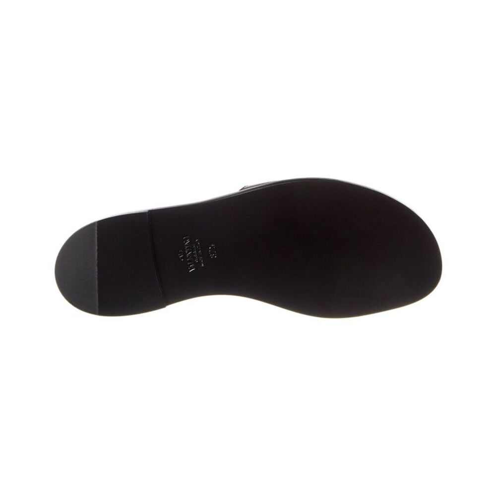 Valentino Vlogo Leather Sandal, Black - Picture 4 of 5